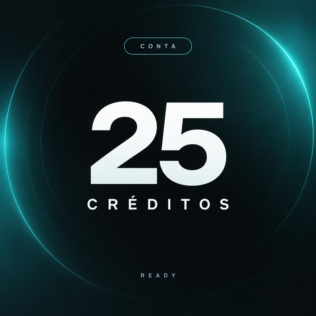 Conta com 25 Créditos
